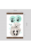 Sevimli Kutup Ayısı El ve Ayak İzi Seti