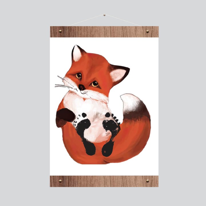 Sevimli Tilki Ayak İzi Seti