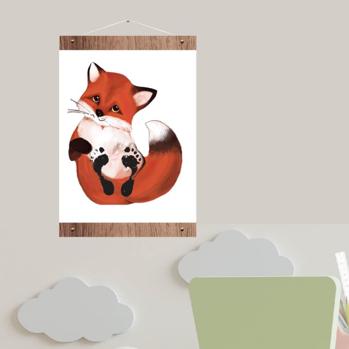 Sevimli Tilki Ayak İzi Seti