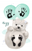 Sevimli Kutup Ayısı El ve Ayak İzi Seti