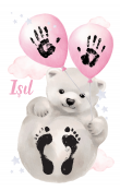 Sevimli Kutup Ayısı El ve Ayak İzi Seti