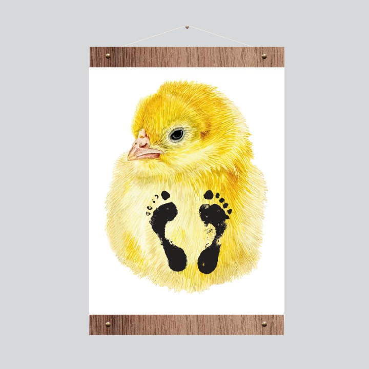 Sevimli Civciv Ayak İzi Seti